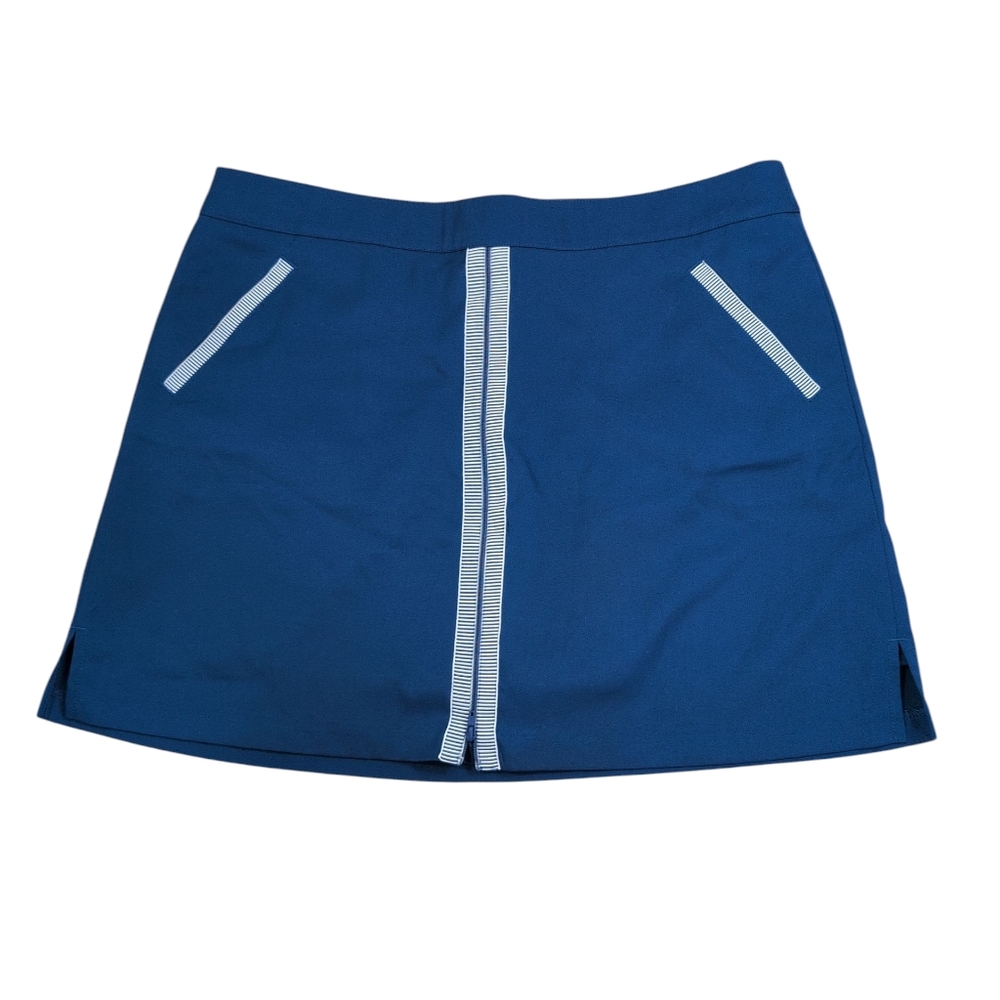 Lady Hagen Skort, Skirt Shorts, Navy Blue With Cute Front Zipper, Women's 14